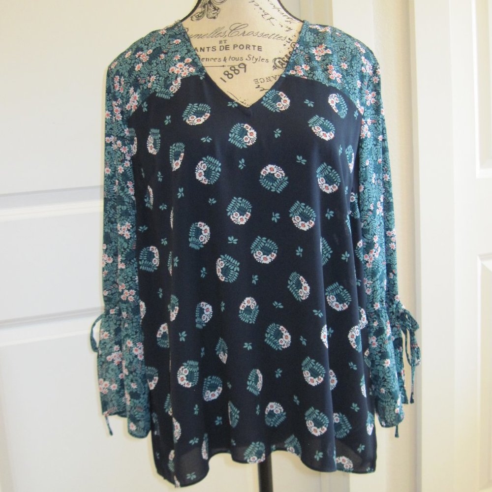 Joe Fresh Tie Sleeve Blouse